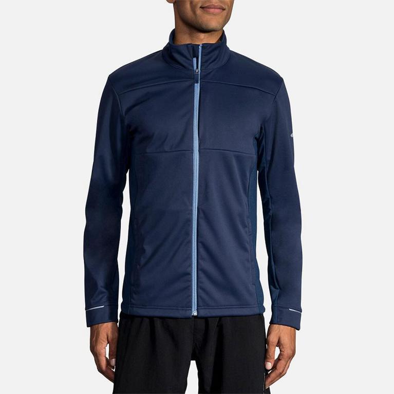 Brooks Volt Running Jackets - Men's - Blue (52174-VPJF)